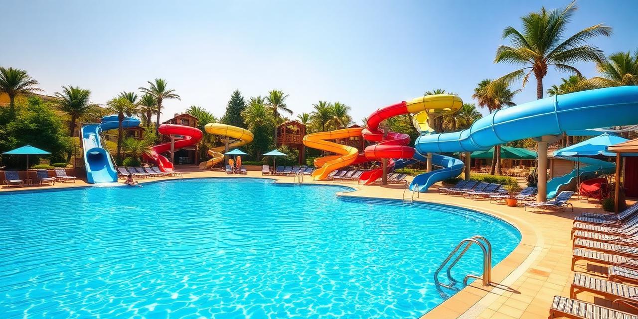 With a swimming pool